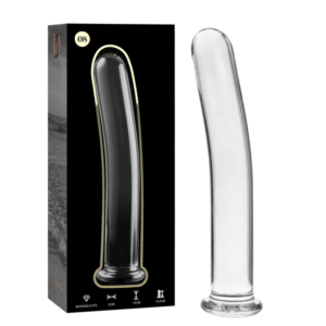 MODEL 8 DILDO BOROSILICATE GLASS CLEAR 14.5 CM -O- 2 CM