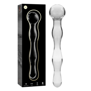 MODEL 13 DILDO BOROSILICATE GLASS CLEAR 18 CM -O- 3.5 CM