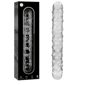MODEL 15 DILDO BOROSILICATE GLASS CLEAR 18.5 CM -O- 3 CM