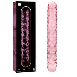 MODEL 15 DILDO BOROSILICATE GLASS PINK 18.5 CM -O- 3 CM