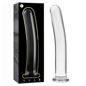 MODEL 17 DILDO BOROSILICATE GLASS CLEAR 18.5 CM -O- 3 CM