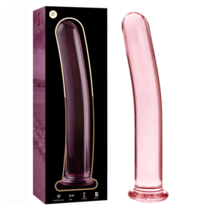 MODEL 17 DILDO BOROSILICATE GLASS PINK 18.5 CM -O- 3 CM