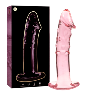 MODEL 19 DILDO BOROSILICATE GLASS PINK 18.5 CM -O- 4 CM