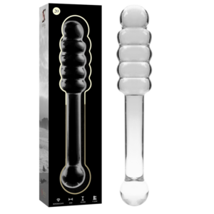 MODEL 20 DILDO BOROSILICATE GLASS CLEAR 20.5 CM -O- 3 CM