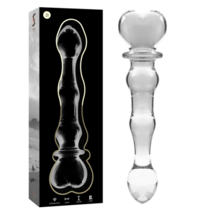 MODEL 21 DILDO BOROSILICATE GLASS CLEAR 20.5 CM -O- 3.5 CM