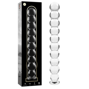 MODEL 22 DILDO BOROSILICATE GLASS CLEAR 21.5 CM -O- 2.5 CM