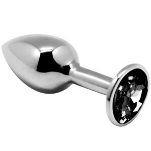 ANAL PLEASURE MINI PLUG METAL BLACK SIZE S