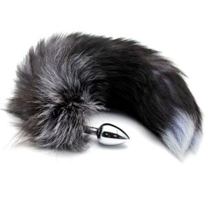 ANAL PLEASURE PLUG METAL FOX TAIL SIZE S