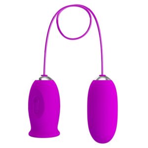 DAISY DUAL EGG RECHARGEABLE VIBRATOR PURPLE