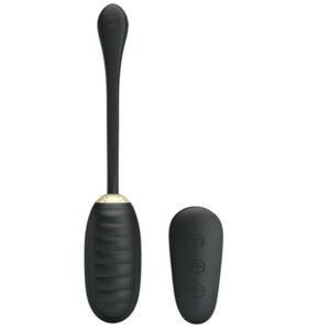 DOREEN LUXURY RECHARGEABLE VIBRATING EGG BLACK REMOTE CONTROL