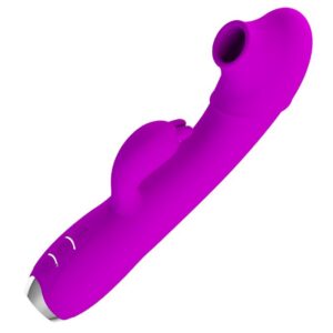 REGINA RECHARGEABLE VIBRATOR-SUCTION GEL PURPLE