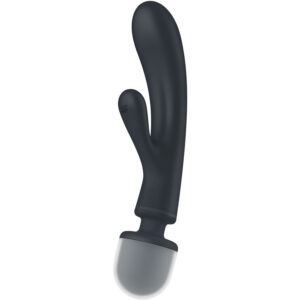 TRIPLE LOVER RABBIT VIBRATOR MASSAGER GREY