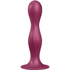 DOUBLE BALL-R SILICONE DILDO GARNET
