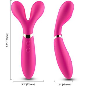 Y-WAND MASSAGER & VIBRATOR DOUBLE HEAD FUCHSIA
