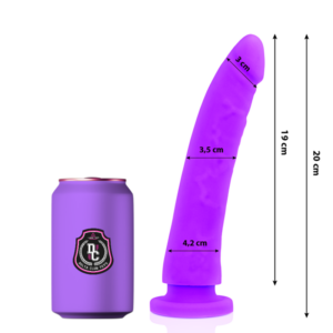 TOYS LILAC DILDO MEDICAL SILICONE 20 CM -O- 4 CM
