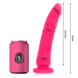 TOYS PINK DILDO MEDICAL SILICONE 23 CM -O- 4.5 CM