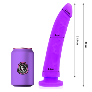 TOYS LILAC DILDO MEDICAL SILICONE 23 CM -O- 4.5 CM