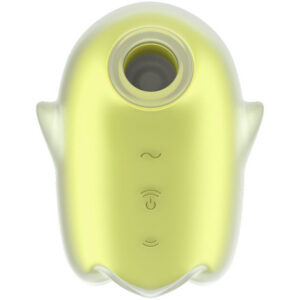 GLOWING GHOST AIR PULSE & VIBRATOR YELLOW