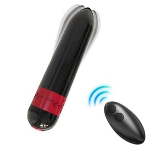 ROCKET VIBRATOR BULLET REMOTE CONTROL BLACK