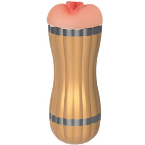 BEVIS DOUBLE MASTURBATOR VAGINA & MOUTH WITHOUT VIBRATION GOLD