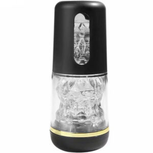 BLACK PORTABLE MASTURBATOR