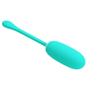 JULIUS WATERPROOF-RECHARGEABLE VIBRATING EGG AQUA GREEN