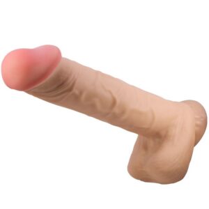 SLIDING SKIN SERIES REALISTIC DILDO WITH SLIDING SKIN SUCTION CUP FLESH 26 CM