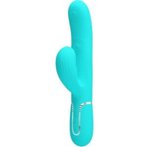 PERLITA MULTIFUNCTION 3 IN 1 G-SPOT VIBRATOR AQUA GREEN