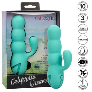 DEL MAR DIVA VIBRATOR RABBIR AQUA GREEN BY CALIFORNIA DREAMING