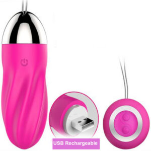 SWEETY SPIRAL VIBRATING EGG REMOTE CONTROL PINK
