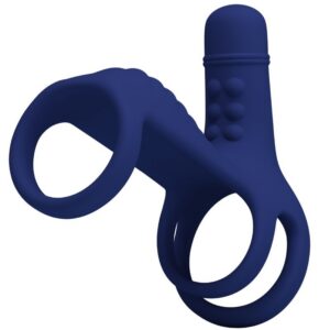 ELISH VIBRATING RING WITH EXTENSION BLUE