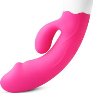 HAPPY VIBRATOR & RECHARGEABLE FUCHSIA STIMULATOR