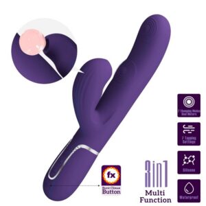 PERLITA G-SPOT VIBRATOR 3 IN 1 MULTIFUNCTION PURPLE