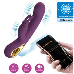 LIAM RABBIT VIBRATOR & G SPOT STIMULATOR PURPLE