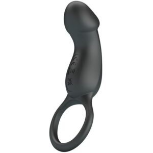 TRAE VIBRATING BLACK RING WITH STIMULATOR
