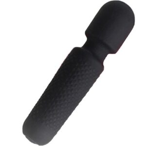 YOUR MAGIC MASSAGER & VIBRATOR RECHARGEABLE 10 VIBRATIONS WAND DOTS BLACK