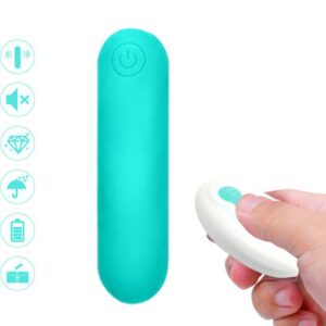 SPLASH JOLINE VIBRATOR BULLET SILICONE REMOTE CONTROL 10 VIBRATIONS 65 X 15 CM GREEN
