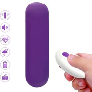 SPLASH JOIE VIBRATOR BULLET SILICONE REMOTE CONTROL 10 VIBRATIONS 75 X 19 CM PURPLE