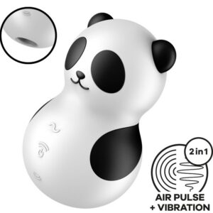 POCKET PANDA STIMULATOR & VIBRATOR BLACK AND WHITE