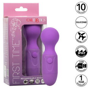 FIRST TIME RECHARGEABLE MASSAGER 10 VIBRATIONS PURPLE