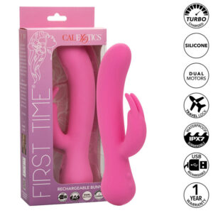 FIRST TIME VIBRATOR RABBIT RECHARGEABLE PINK