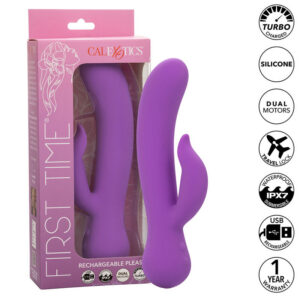 FIRST TIME VIBRATOR PLEASER RECHARGEABLE PURPLE