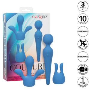 COUTURE KIT VIBRATOR WAND 10 VIBRATIONS BLUE