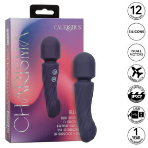 CHARISMA ALLURE MASSAGER DUAL MOTORS 12 FUNCTIONS 17.25 CM X 4.5 CM PURPLE