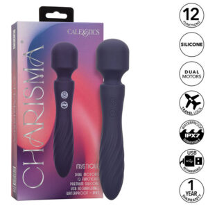 CHARISMA MYSTIQUE MASSAGER DUAL MOTORS 12 FUNCTIONS 20,5 CM X 4.5 CM PURPLE