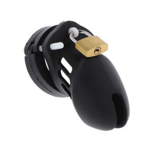 EXTREME CHASTITY COCK CAGE SILICONE SIZE S BLACK