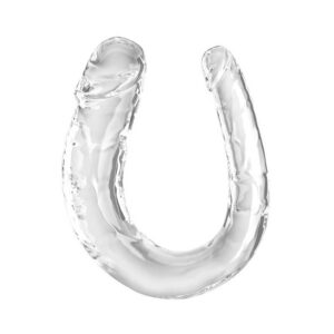 DOUBLE TROUBLE DOUBLE DILDO 33 CM CLEAR