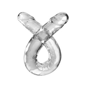 DOUBLE TROUBLE DOUBLE DILDO 46 CM CLEAR