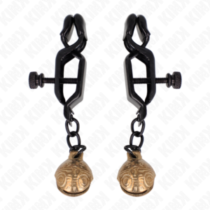 BELL JAW STYLE NIPPLE CLAMPS BLACK 7 CM