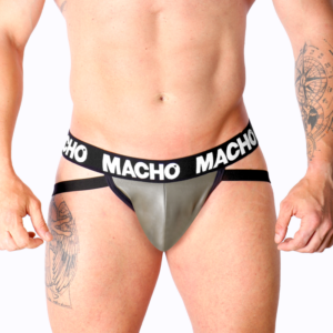 MX27GR LEATHER JOCK GRAY BEIGE XL